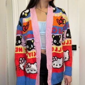 Hello kitty knit cardigan